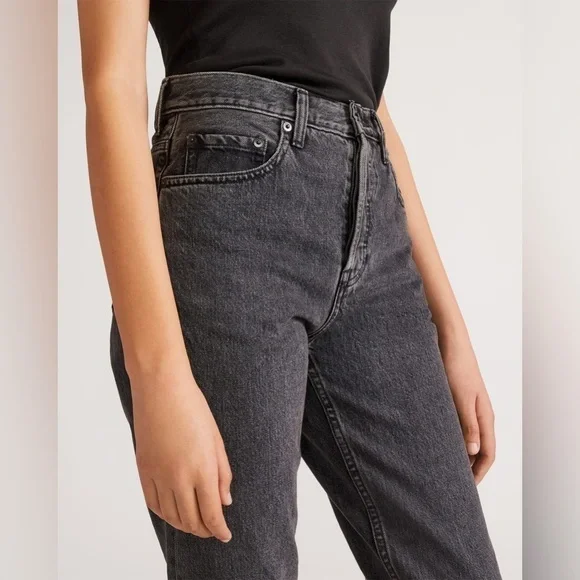 NWT Everlane High Rise ‘The Curvy Cheeky Jean,’ in Washed Black, 23 - Picture 9 of 14